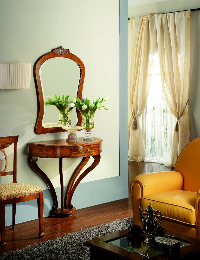 Intarsia discount console table