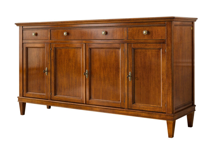 23.201 - Credenza con quattro porte e cassetti, con guide ammortizzate