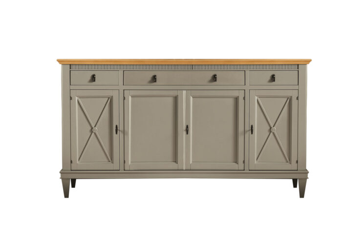 23.33 - Credenza tre cassetti con chiusura ammortizzata e quattro ante